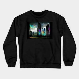 Standing stones fairies 1 Crewneck Sweatshirt